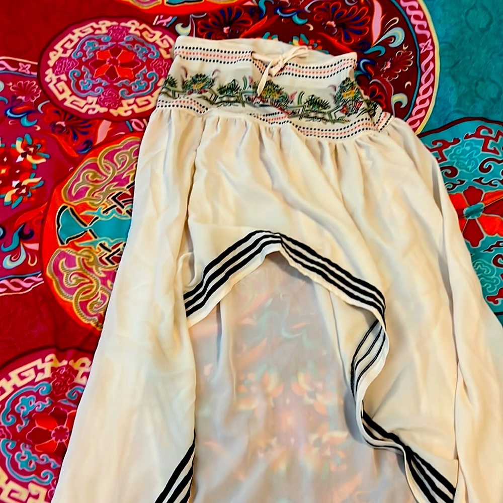 High low boho skirt